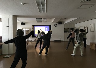 リズム体操と計測会写真